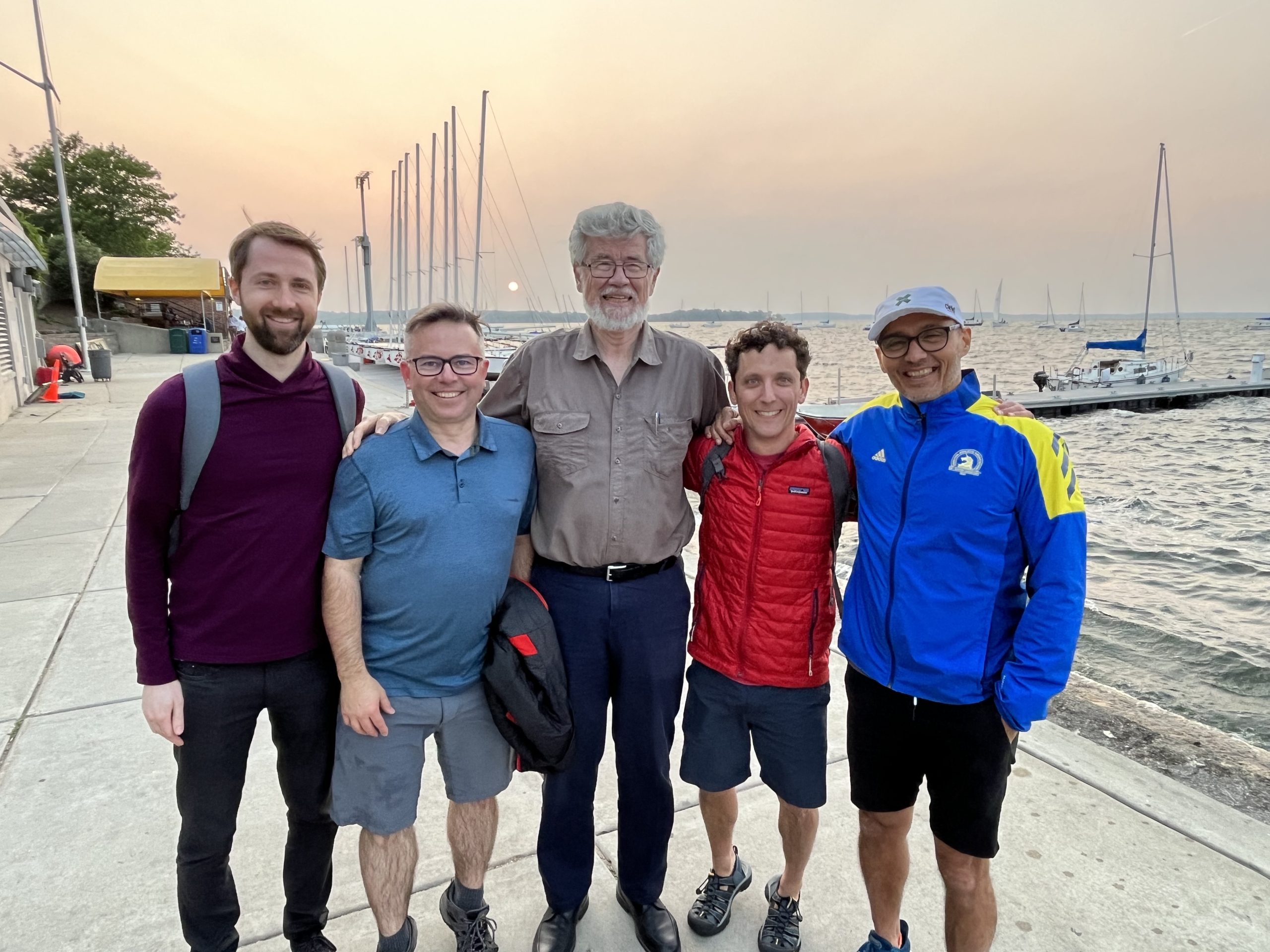 From left to right, Reid Townson, Frederic Tessier, Dave Rogers, Wesley Culberson, and Ernesto Mainegra-Hing