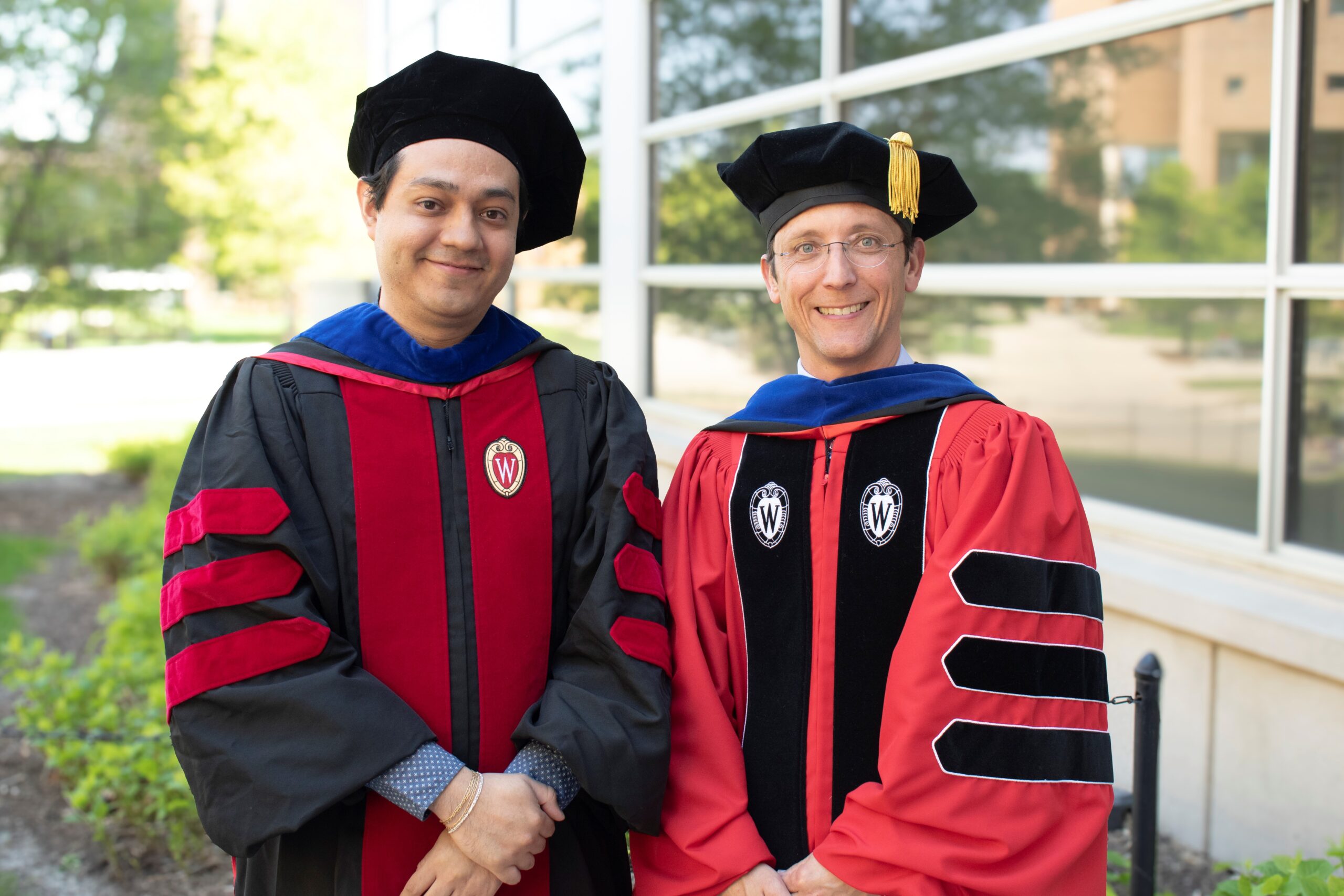 Miguel Flores (Left) and Wes Culberson (Right) at graduation.